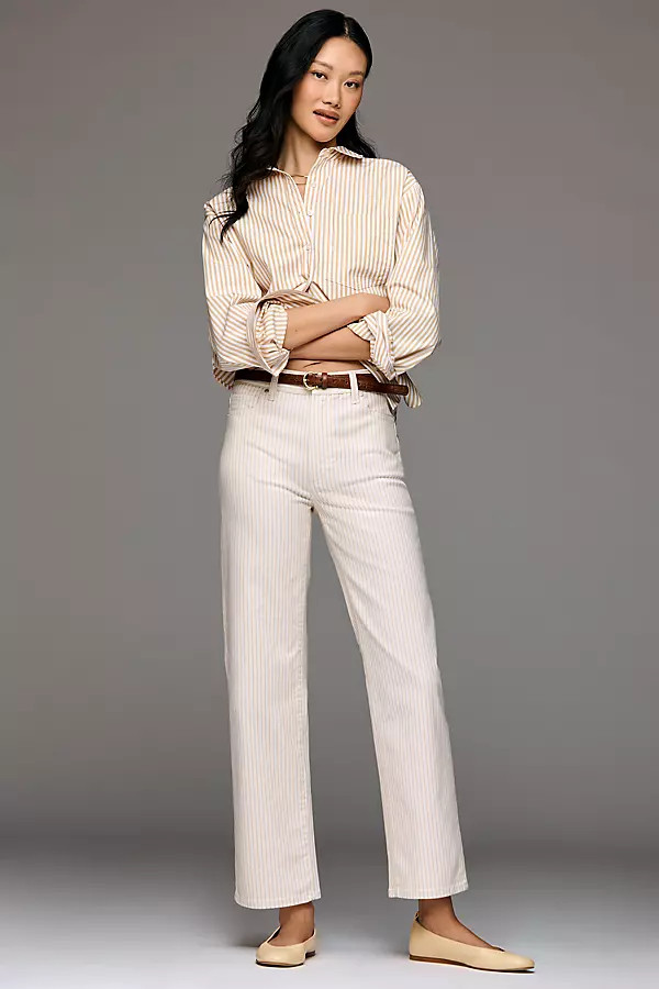 PAIGE Anessa High-Rise Straight-Leg Ankle Jeans | Anthropologie (US)