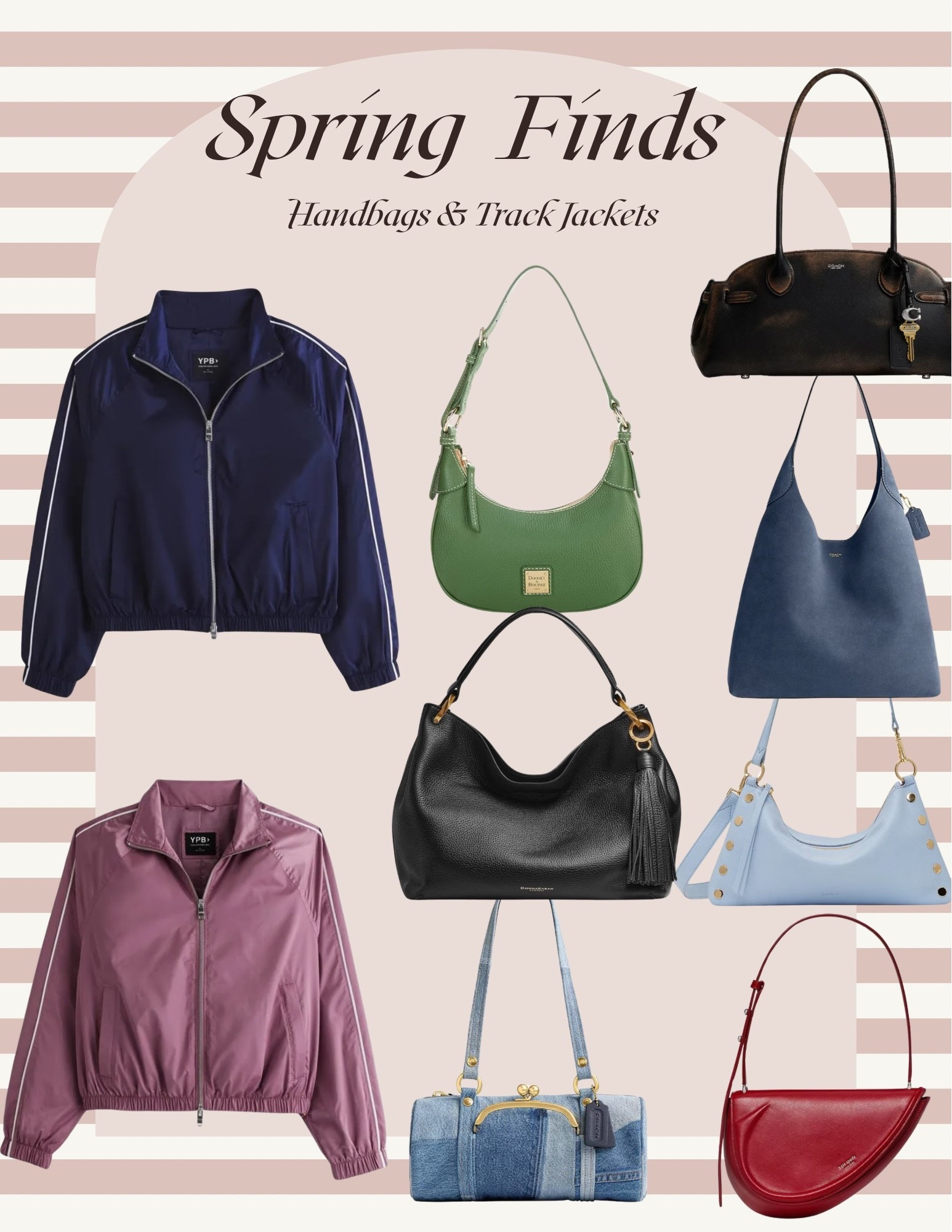 What’s trending for Spring ,  track  jackets, and the latest handbag . Something to add to your curated wardrobe .

#LTKootd #LTKActive #LTKOver40