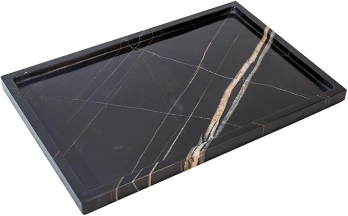 Real Luxurious Natural Marble Vanity Tray Genuine Marble Storage Tray for Home Decor Stone Tray f... | Amazon (US)