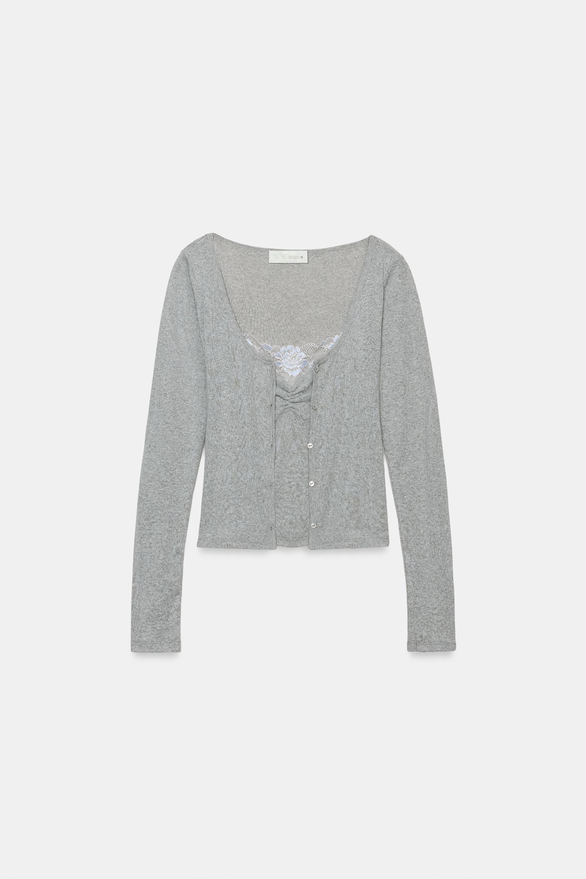 COMBINATION LACE TOP JACKET | Zara US