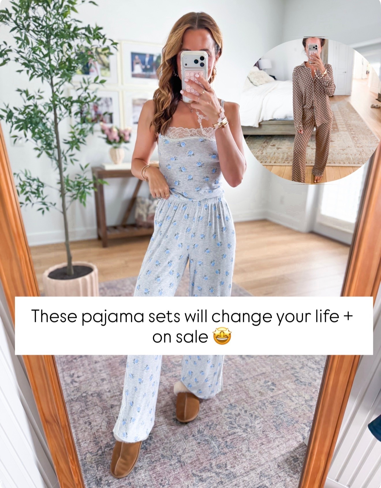 These are two of my favorite pajama sets and they are on sale right now! Wearing XS in polka dot sets and XS short pants/XXS top in grey set. Matching pajama sets.

#LTKgrwm #LTKootd #LTKdayinmylife