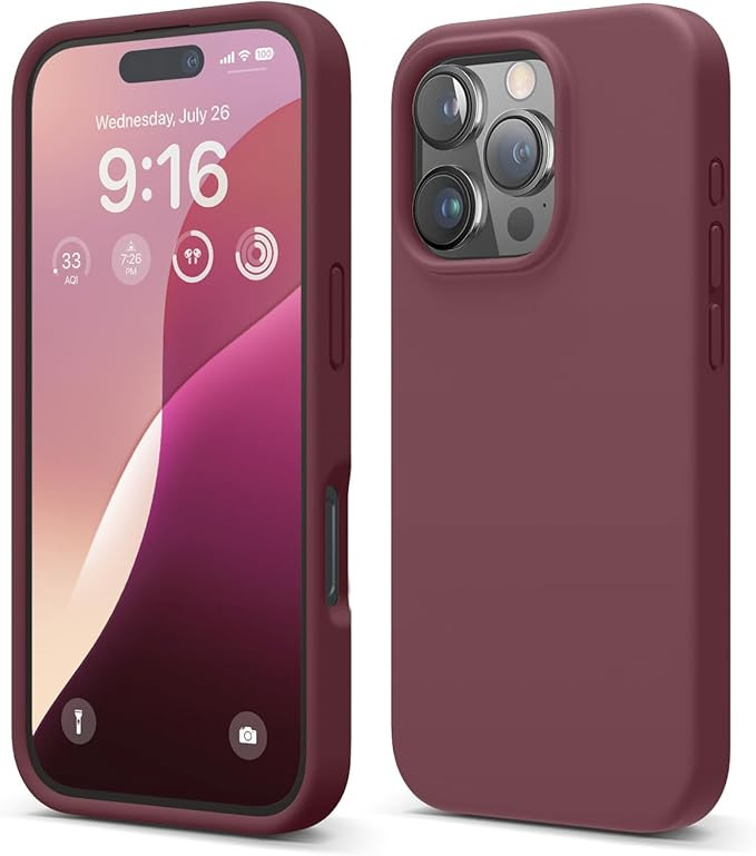 elago Compatible with iPhone 16 Pro Case, Premium Liquid Silicone Case, Full Body Protective Cove... | Amazon (US)