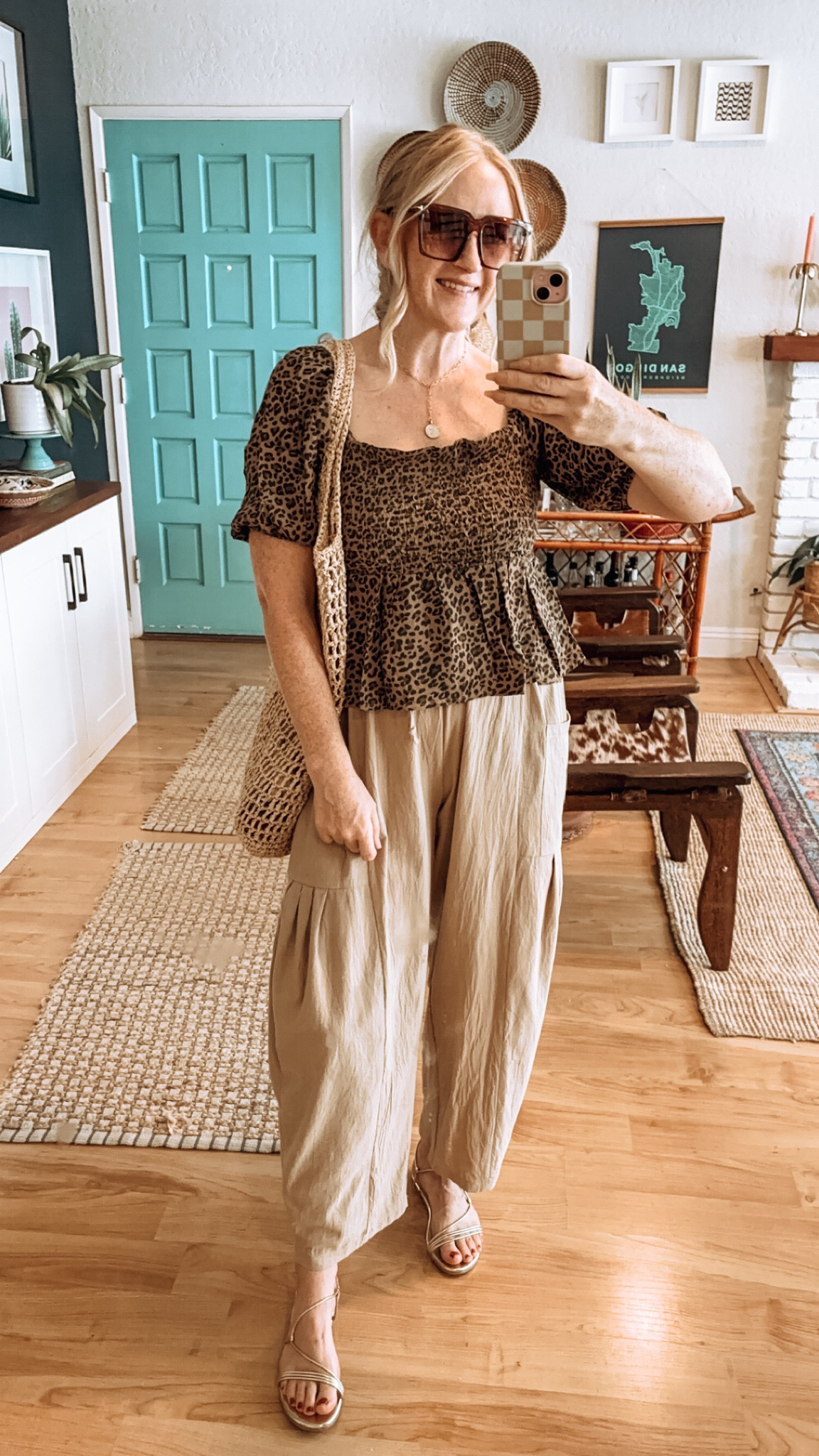 Leopard top from AE 🐆 Wearing size L at 150 lbs and 5’7” for reference. Also obsessed with these parachute linen pants which are SO cute and comfy too. Also L in pants.

Fall finds, fall style, American eagle, fall transitional style, leopard tops, leopard print, parachute pants, Amazon style, ae style, elevated casual, free people inspired, 

#LTKStyleTip #LTKFindsUnder100 #LTKFindsUnder50