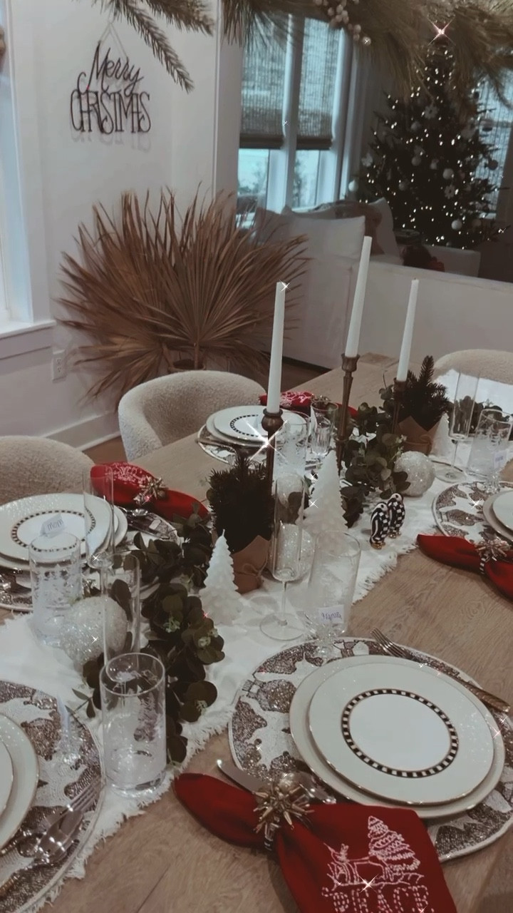 Mackenzie Childs holiday table 
Pottery barn table 

#LTKSeasonal #LTKhome #LTKHoliday