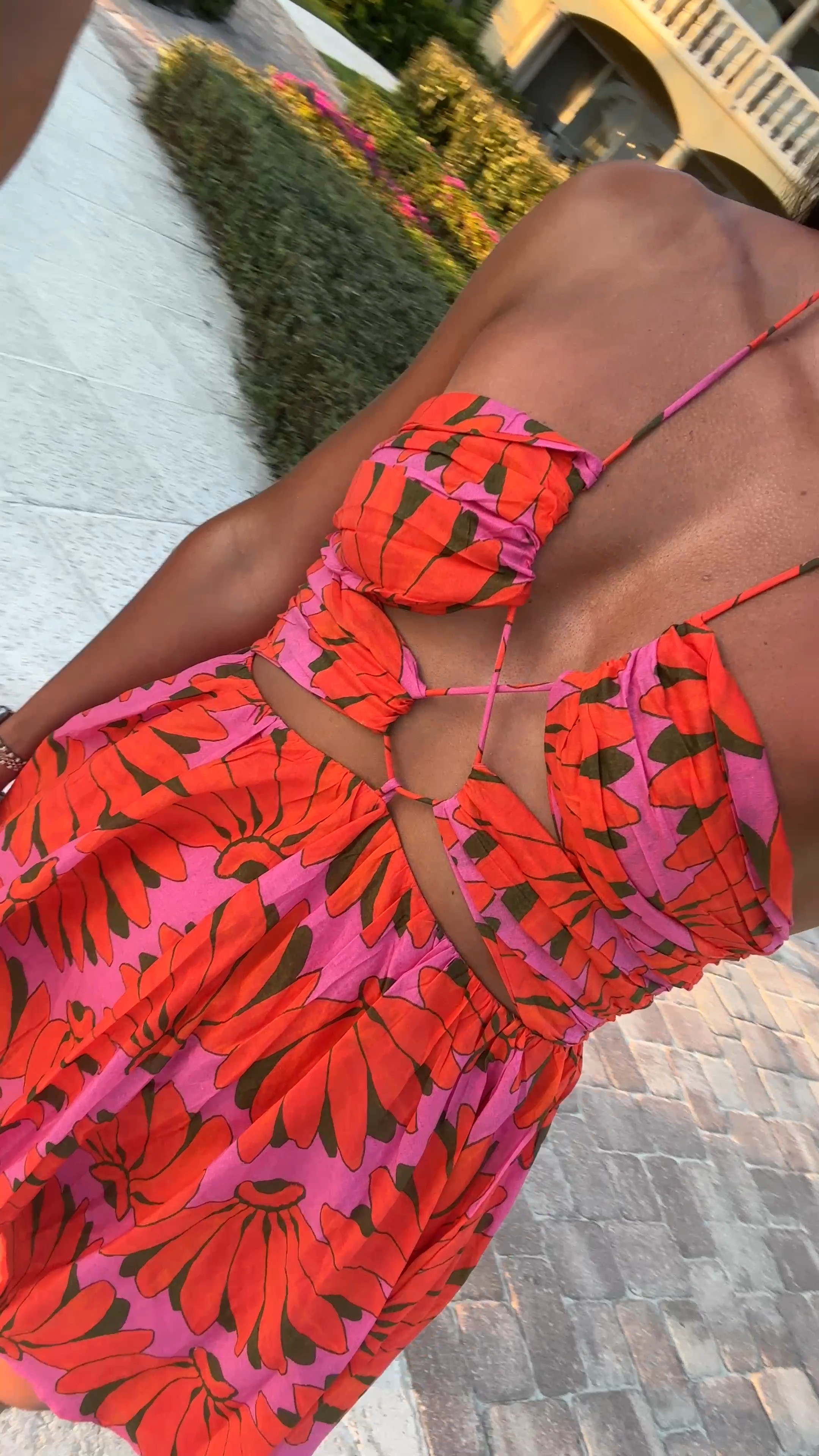 farm rio copacabana pink mini dress Farm Rio Pink Copacabana Mini Dress by Farm Rio