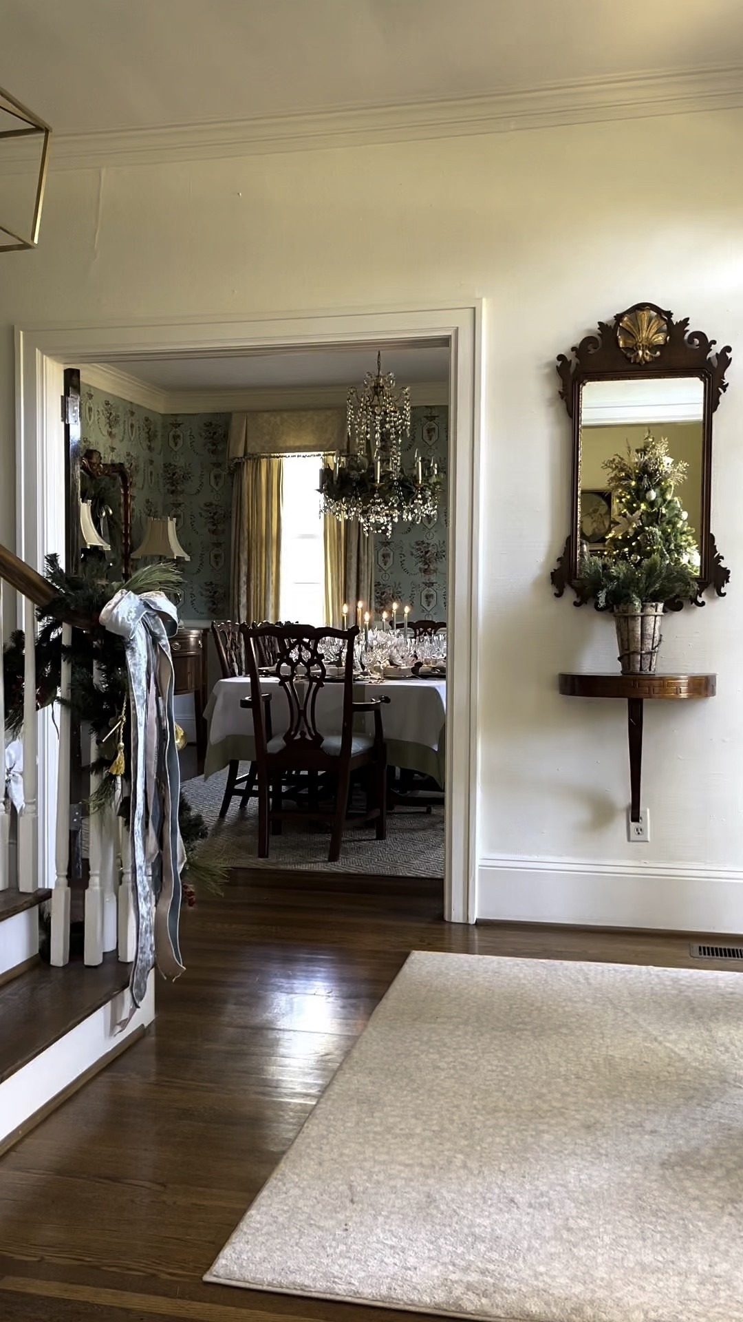 Looking to impress your holiday guests with a little extra flair? Today, I’m sharing a simple napkin-folding trick to turn a basic napkin into a beautiful bow - perfect for adding a festive touch to your table! 🎄✨🦌 

Napkin Bow Tutorial
You’ll need:
	•	A square napkin (Mine are 20” x 20”)
	•	A napkin ring

Steps:
	1.	Fold the napkin into a triangle.
	2.	Fold the top point a quarter of the way up.
	3.	Keep folding upward in thirds.
	4.	Fold down each side diagonally, pinching the middle to create a bow shape.
	5.	Pull a napkin ring over one tail to secure the bow in place.

It’s such an easy way to add a charming, festive feel to your holiday setup. Will you try a napkin bow this season? Don’t forget to save this post to use later! You’ll be glad you did! 🎄✨🦌

#HolidayTableDecor #TableSettingIdeas #HolidayHosting #NapkinFolding #FestiveTablescape #HolidayInspo #DIYTableDecor

#LTKSeasonal #LTKHome #LTKHoliday