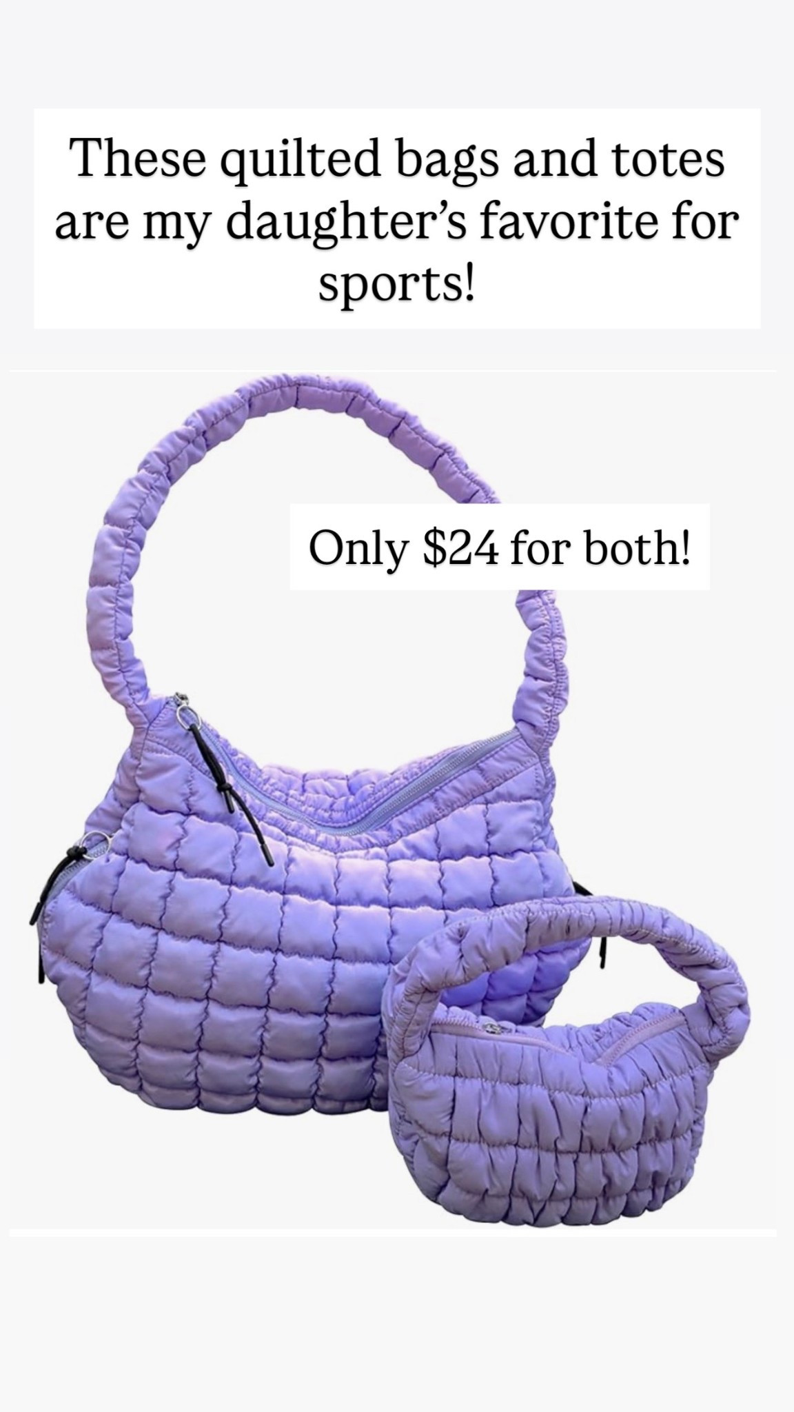 This duo is only $24! I love these quilted puppy bags. They are perfect!

#LTKootd