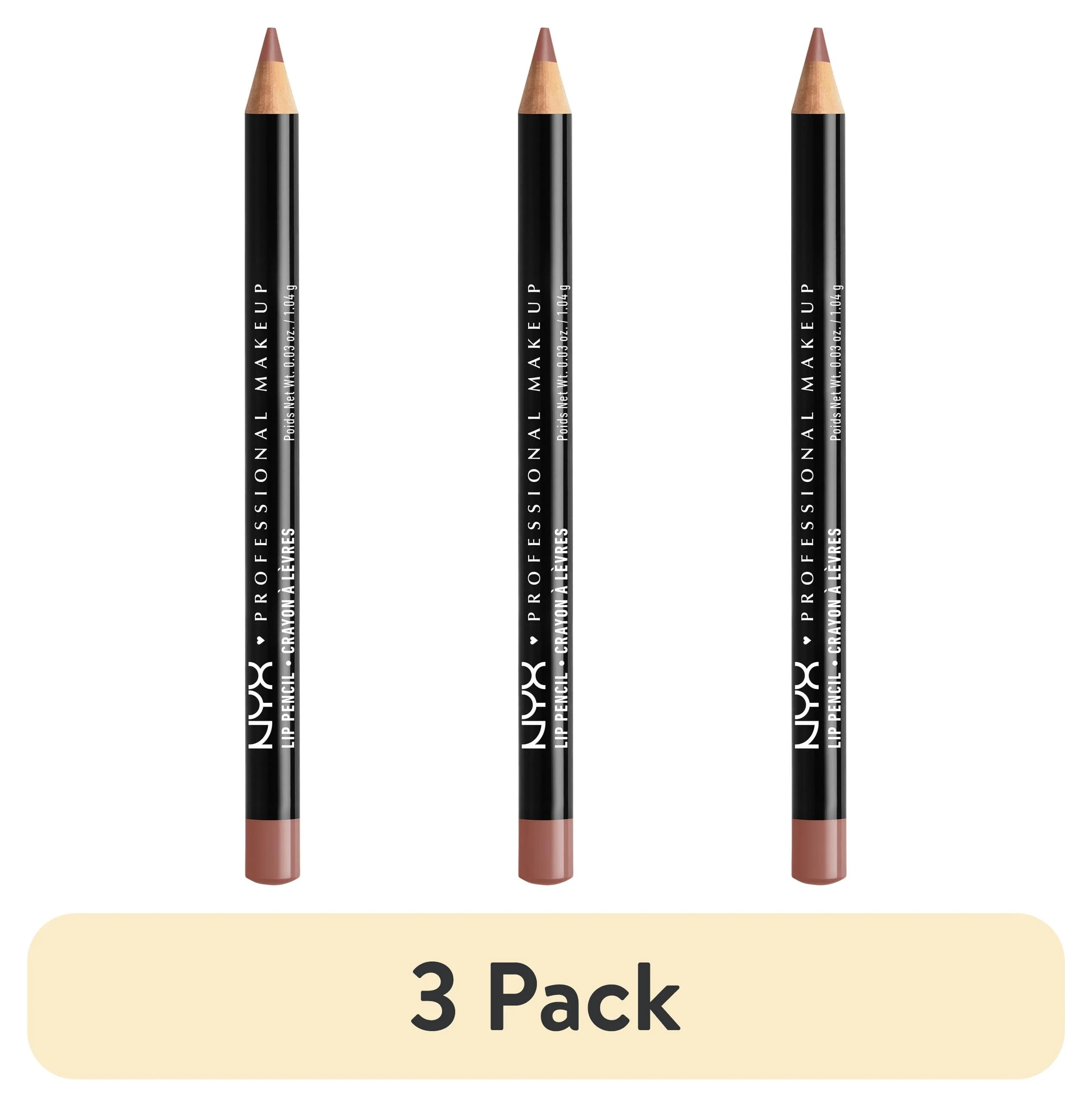 (3 pack) NYX Professional Makeup Slim Lip Pencil, Long-Lasting Creamy Lip Liner, 831 Mauve, 0.035... | Walmart (US)