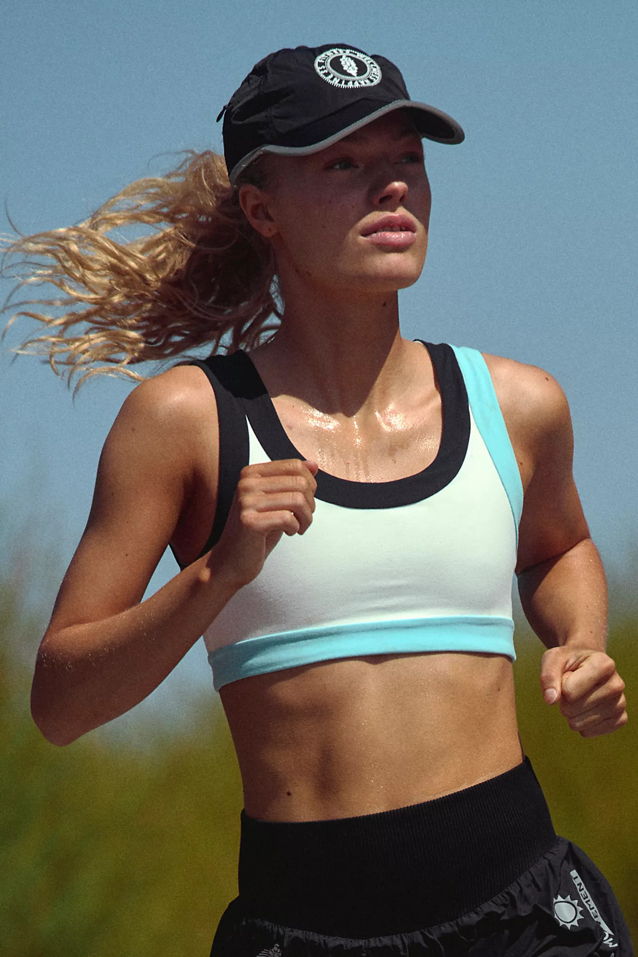 Never Better Colorblock Ringer Sports Bra | Free People (Global - UK&FR Excluded)