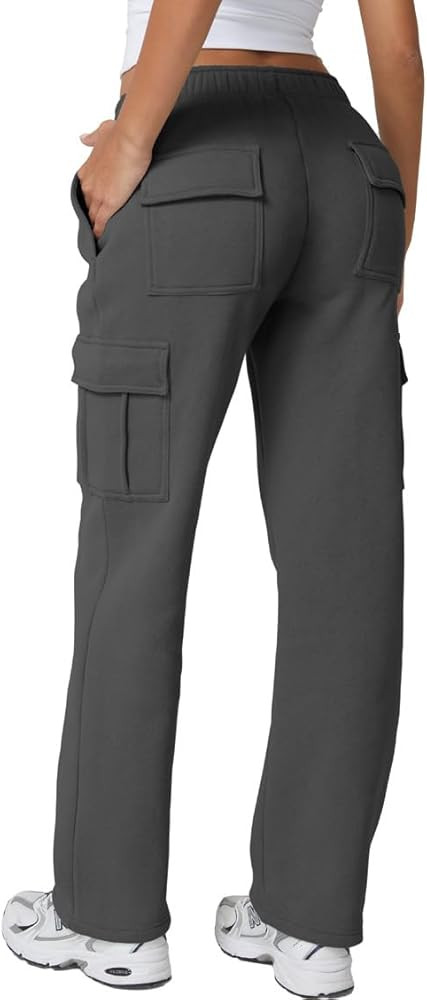 QINSEN Baggy Elastic Waist Sweatpants Casual | Amazon (US)