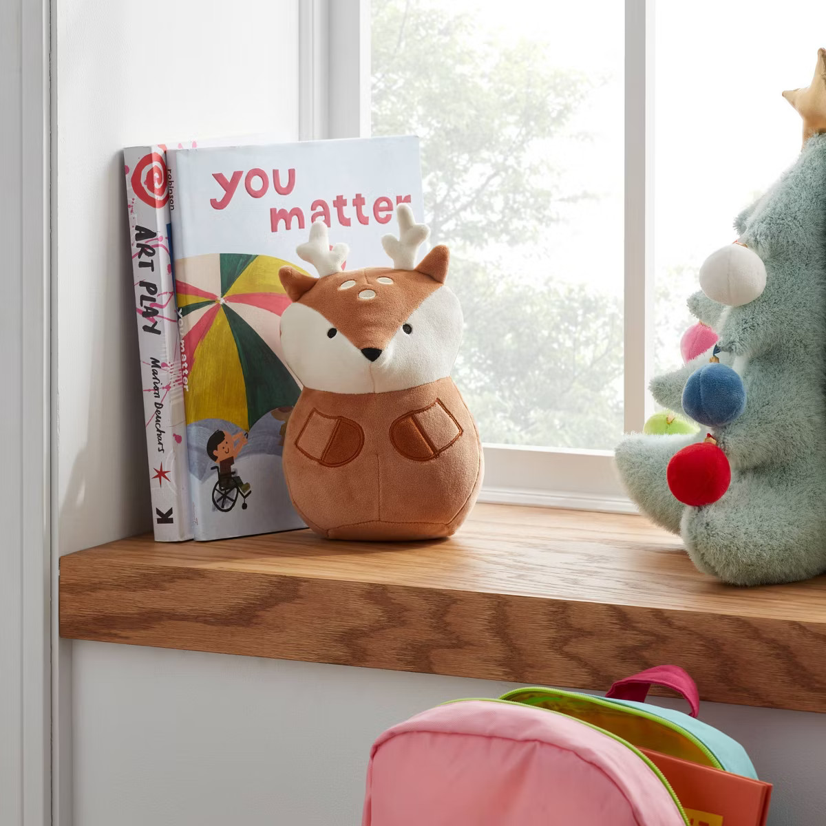 Mini Brown Deer Kids' Plush - Pillowfort™ | Target