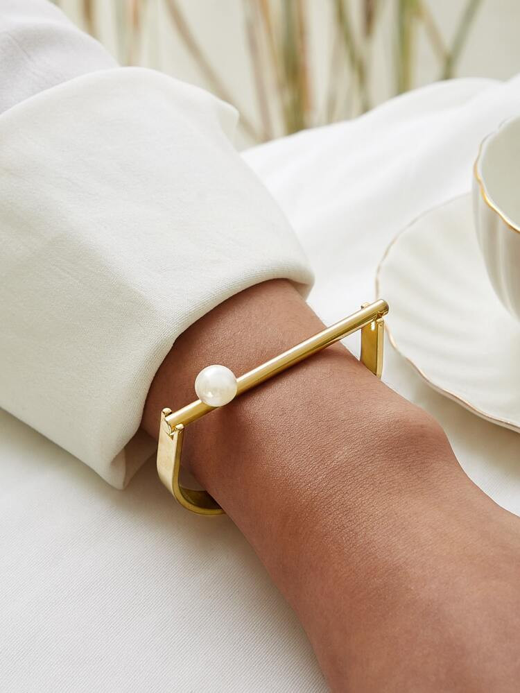 Faux Pearl Decor Bracelet 1pc | SHEIN