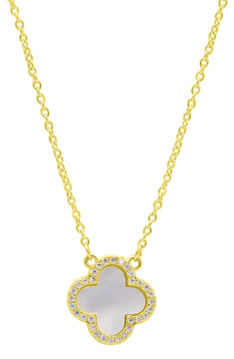 Adornia Crystal Halo Clover Pendant Necklace | Nordstromrack | Nordstrom Rack