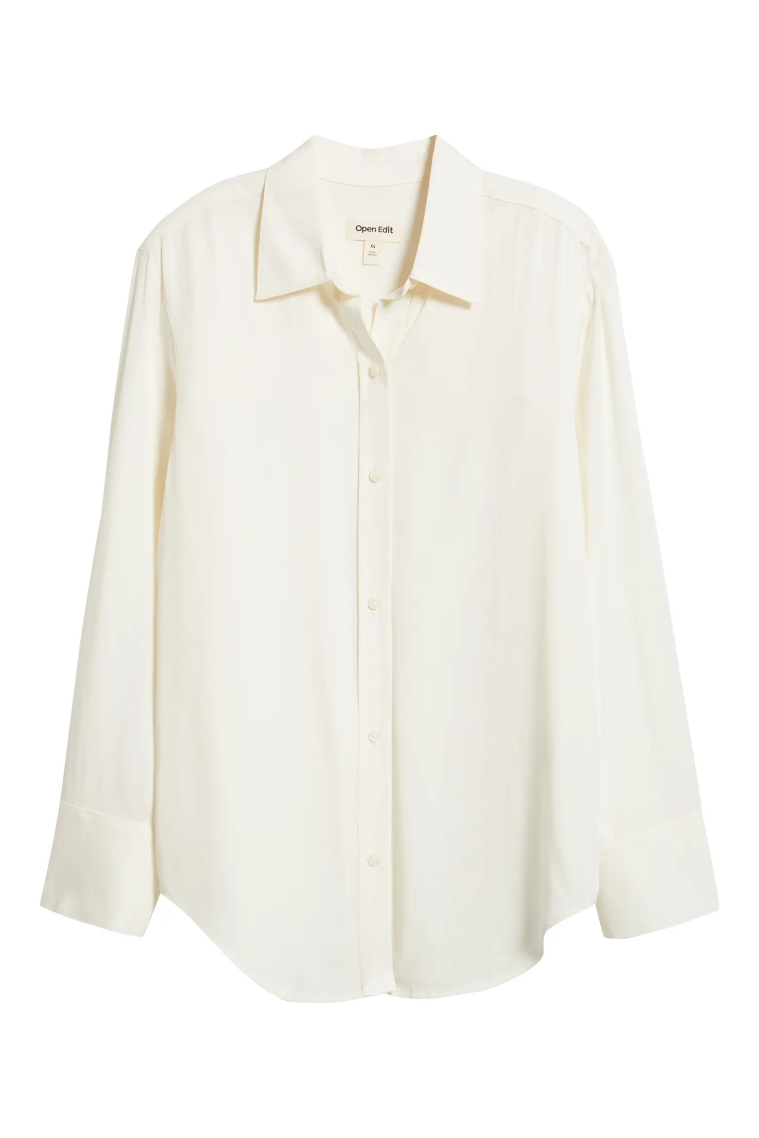 Open Edit Relaxed Fit Long Sleeve Button-Up Shirt (Women) | Nordstrom | Nordstrom