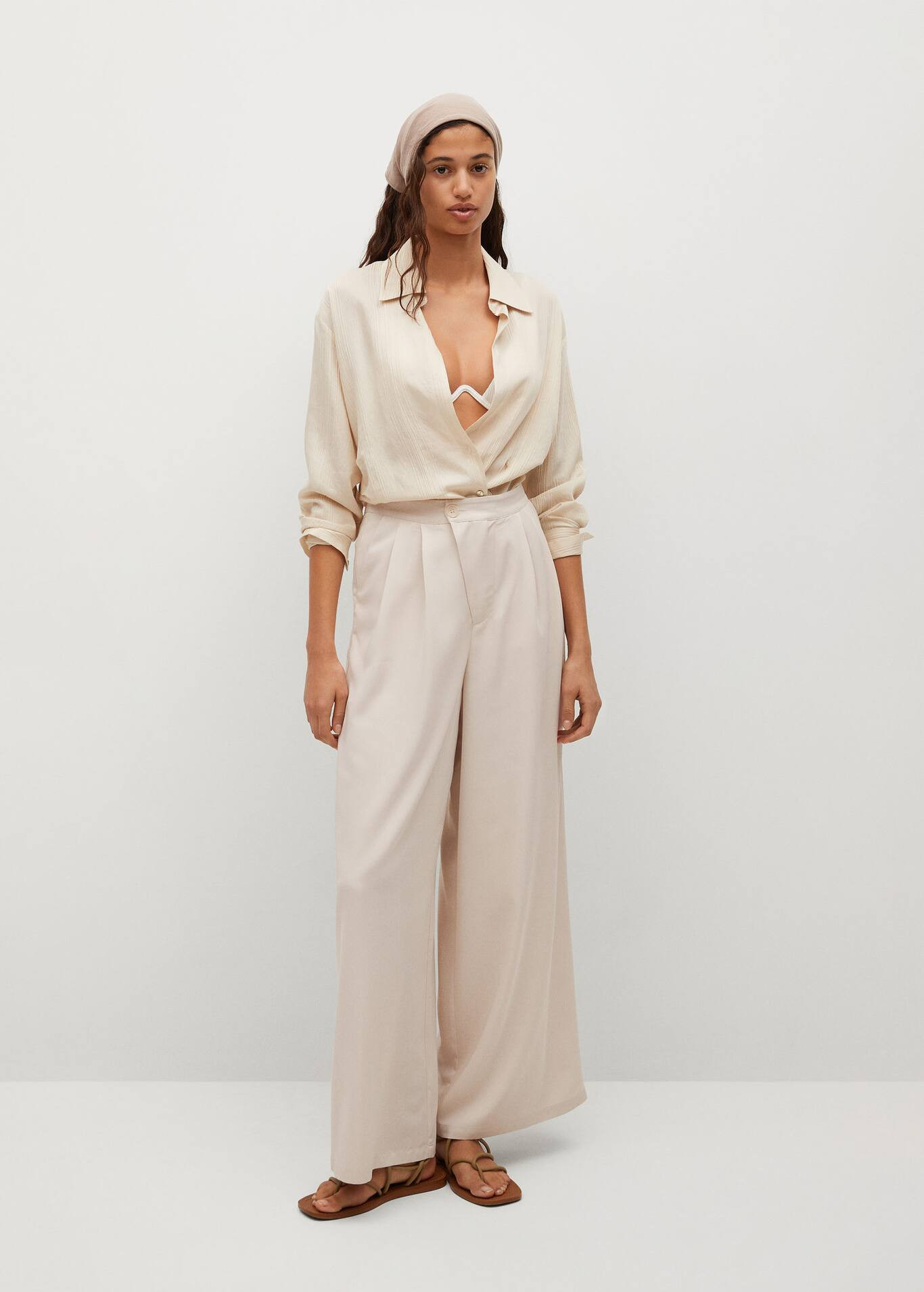 Dart palazzo pants | MANGO (US)