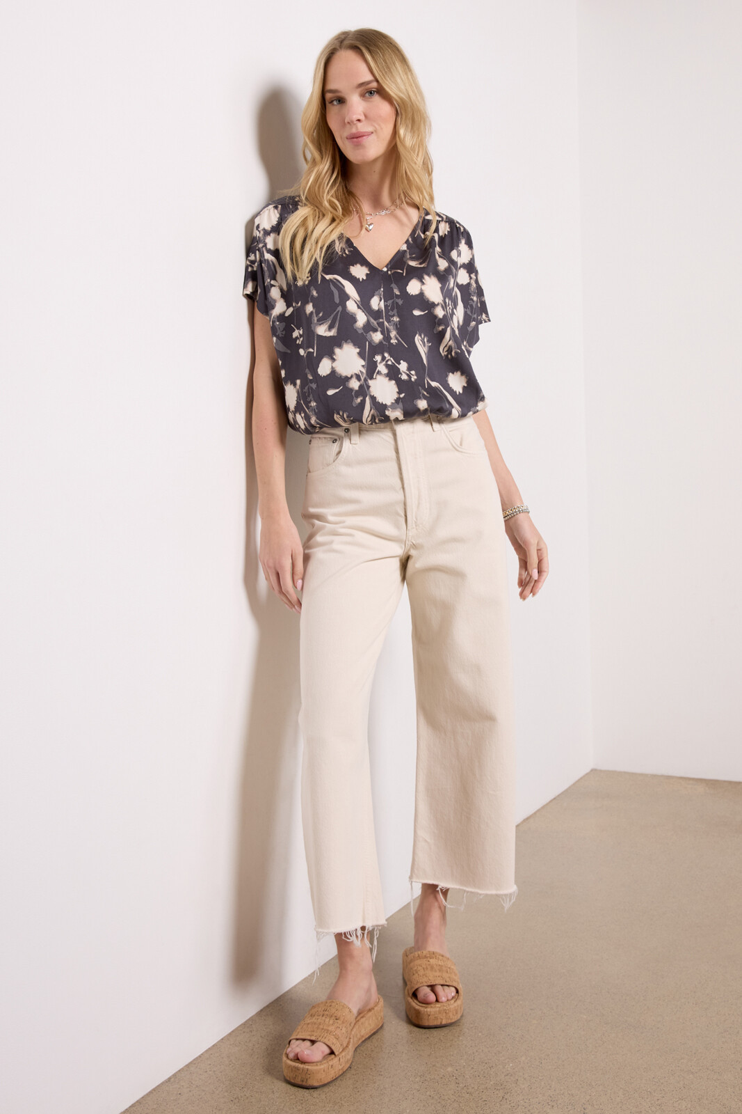 Ayla Raw Hem Crop | Evereve