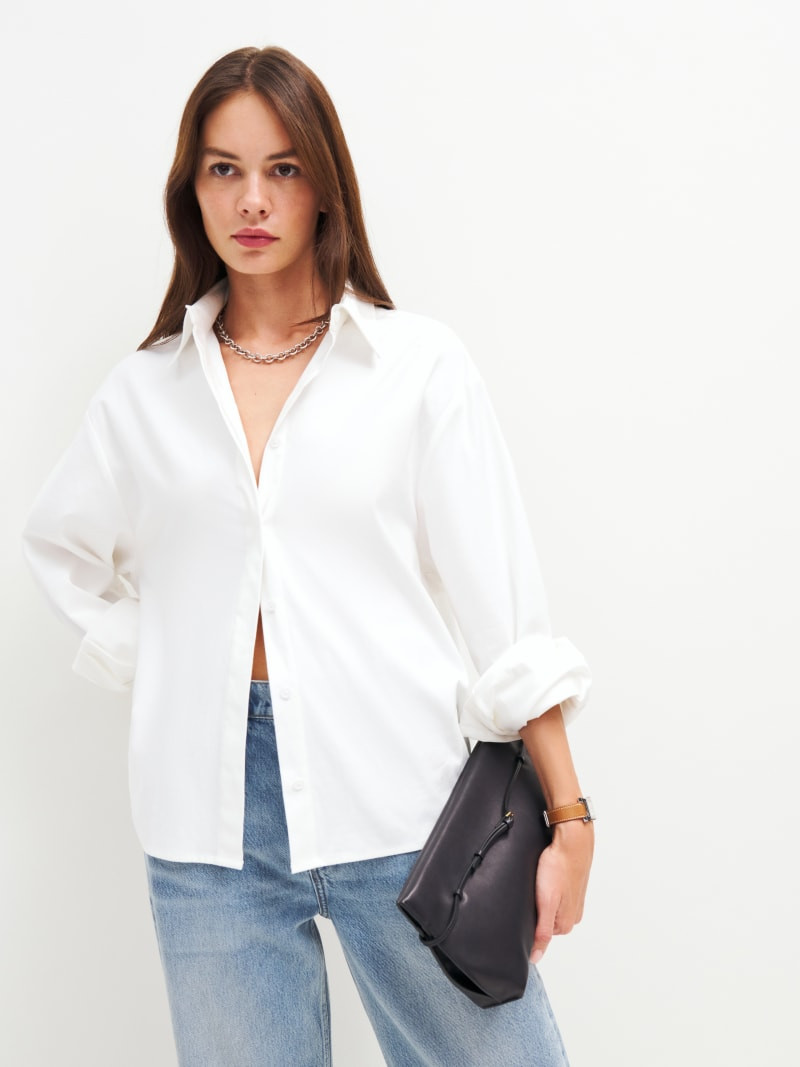 Andy Oversized Shirt | Reformation (Global)