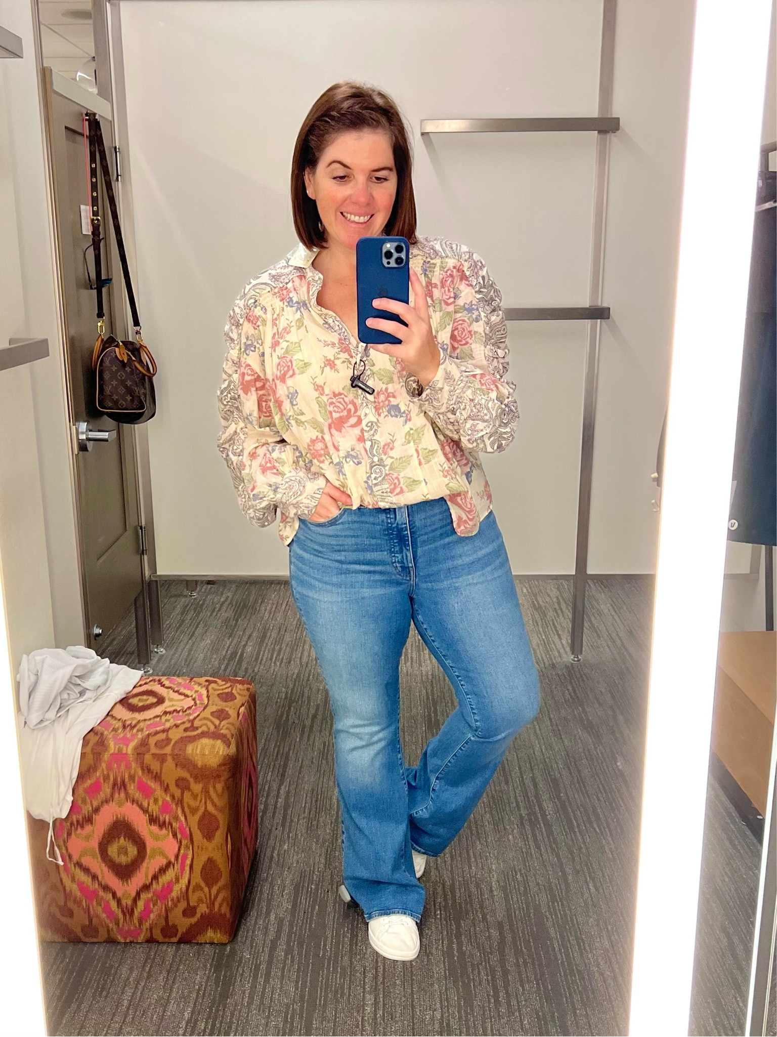 The last denim trend is the Flare leg jean! I know this will come as a shocker, but these are the Perfect Vintage Flare Jean, these jeans have some stretch in them so size down, and they also come in several color options! 

#LTKxMadewell #LTKmidsize #LTKsalealert