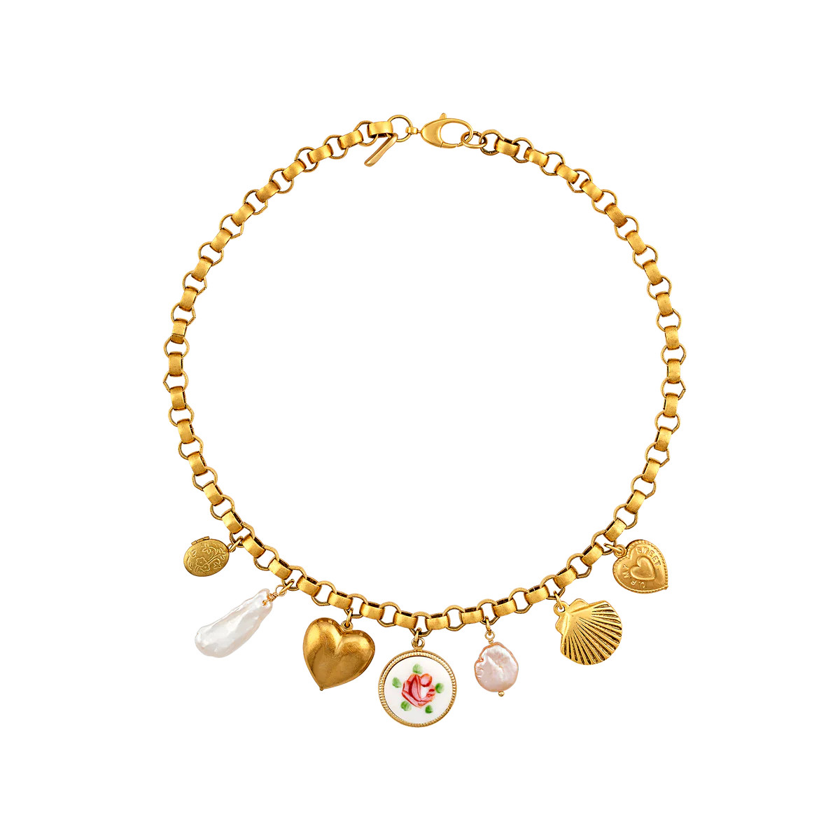 Rosebud Charm Necklace | Logan Tay