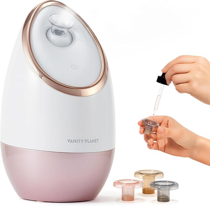 Vanity Planet Aira Ionic Facial Steamer (Rose Gold) - Pore Cleaner That Detoxifies, Cleanses and ... | Amazon (US)
