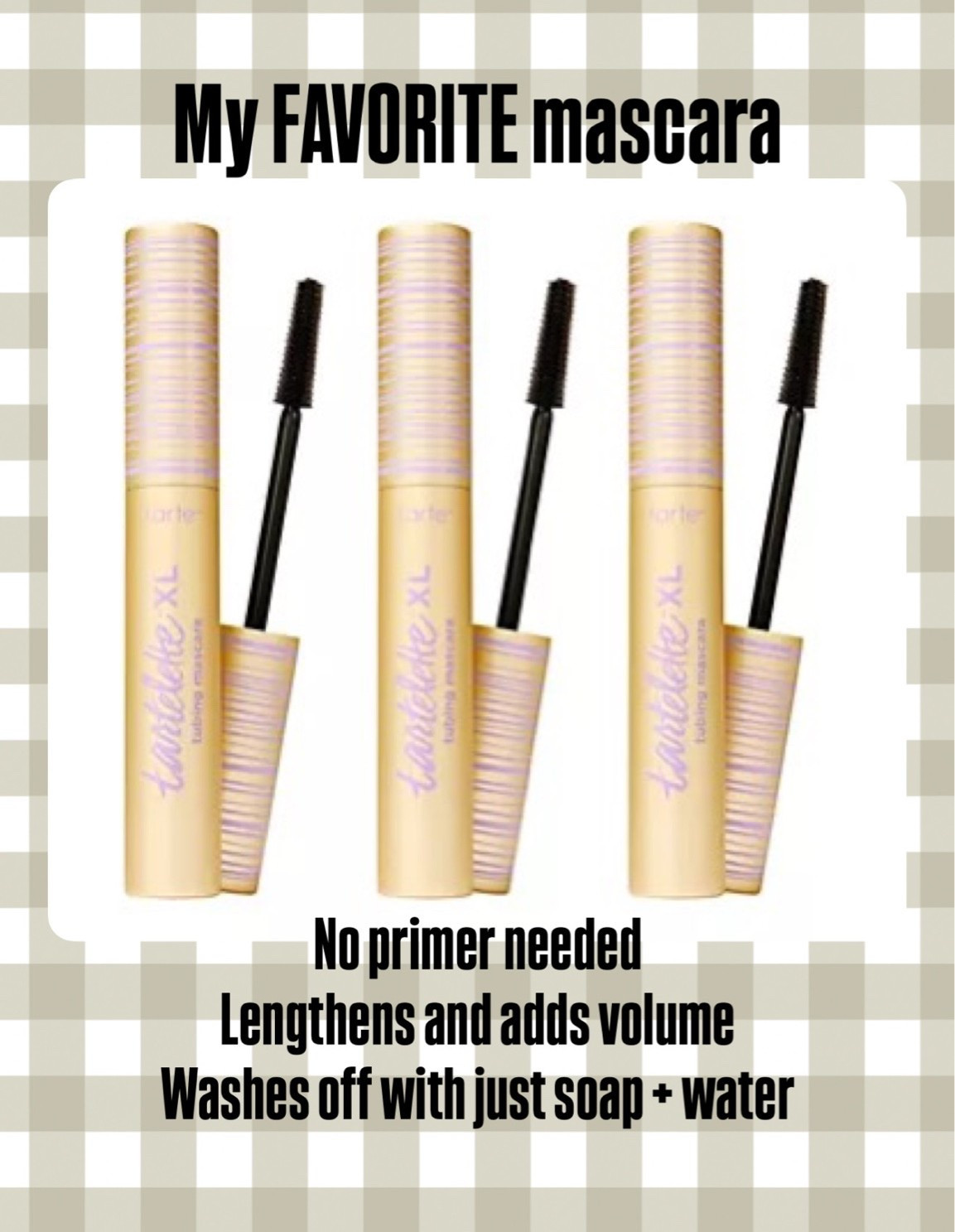 My favorite mascara is on sale!
Get 3 for $39!!!
The mascara lifts, volumizes and lengthens 
It’s a tubing mascara - needs no extra primer 
Washes off easily with face wash/soap and warm water 

I’ve tried a lot of mascaras and this is the one I always come back to

#LTKSaleAlert #LTKgrwm #LTKBeauty