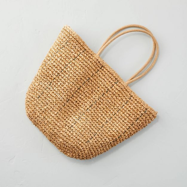 Natural Woven Market Bag - Hearth &#38; Hand&#8482; with Magnolia | Target