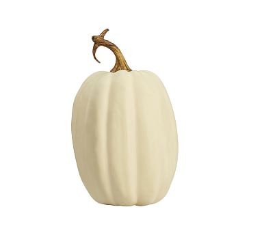 Faux Pumpkins, Ivory - Tall | Pottery Barn (US)