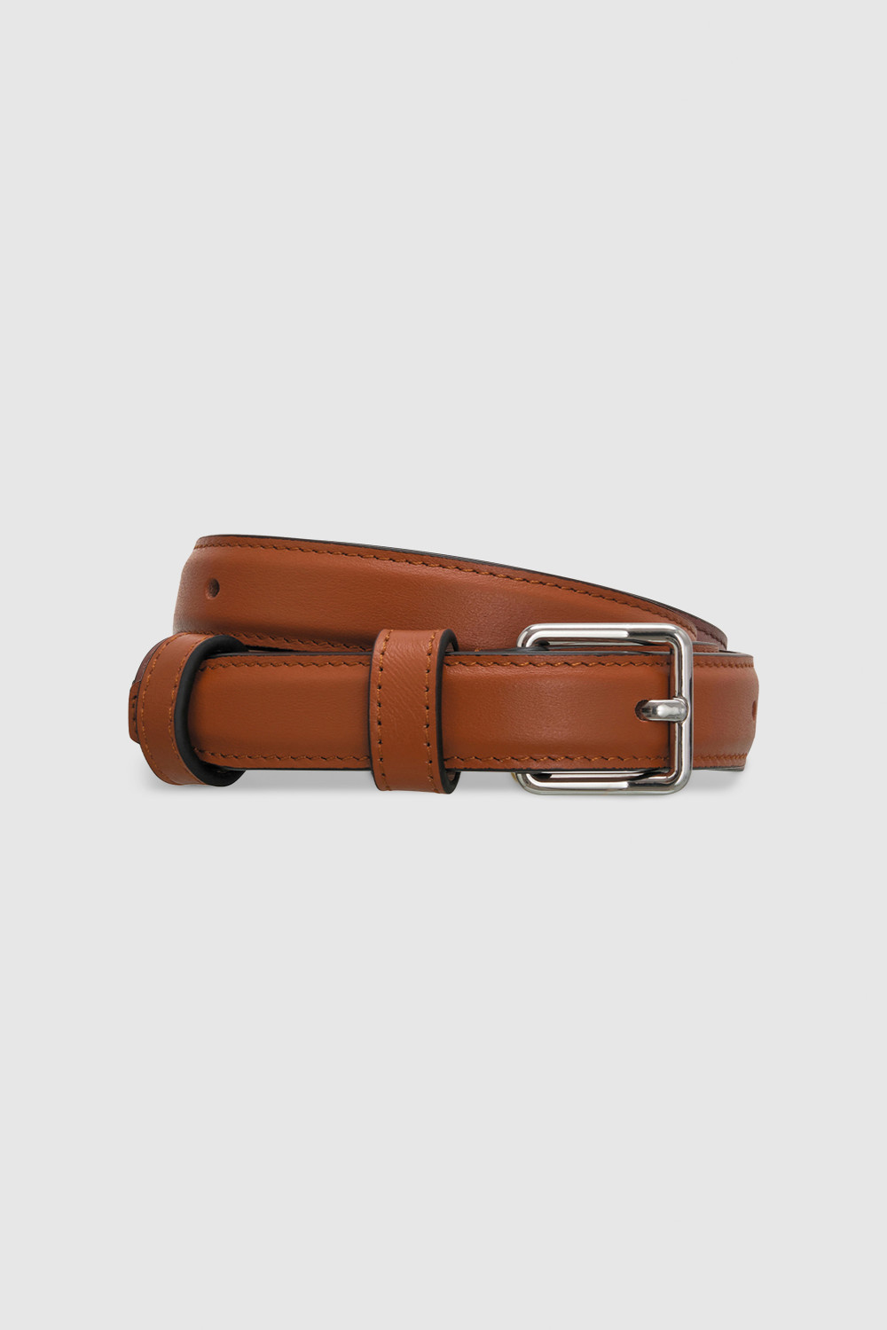 FLORENCE 20MM BELT Cognac/Silver | Oroton