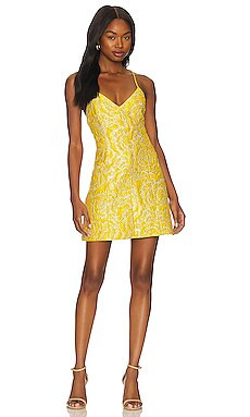 Alice + Olivia Tayla Structured Mini Dress in Sunbeam from Revolve.com | Revolve Clothing (Global)