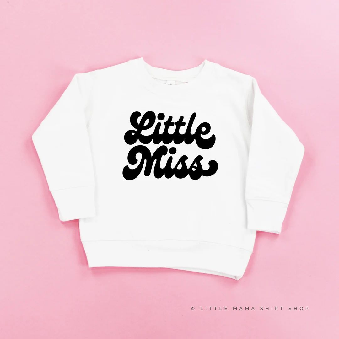 Little Miss Child Sweater Valentine Sweater Kids Valentine Sweater Kid Valentine Shirt Kids Graph... | Etsy (US)