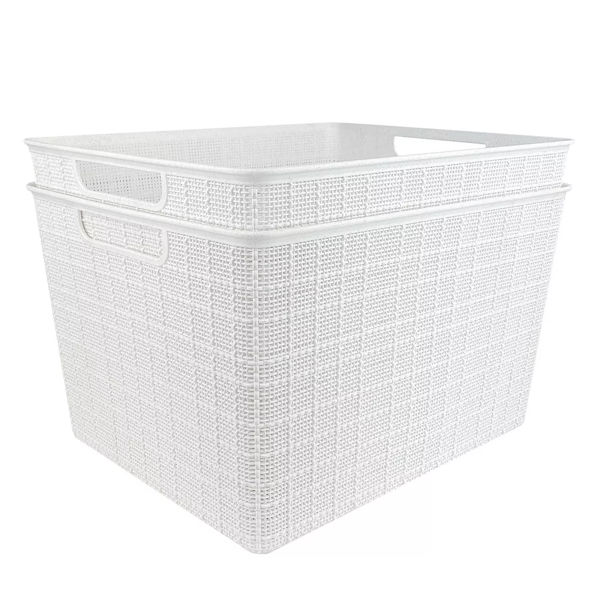Belle Maison 2-Pack Plastic Bins | Kohl's