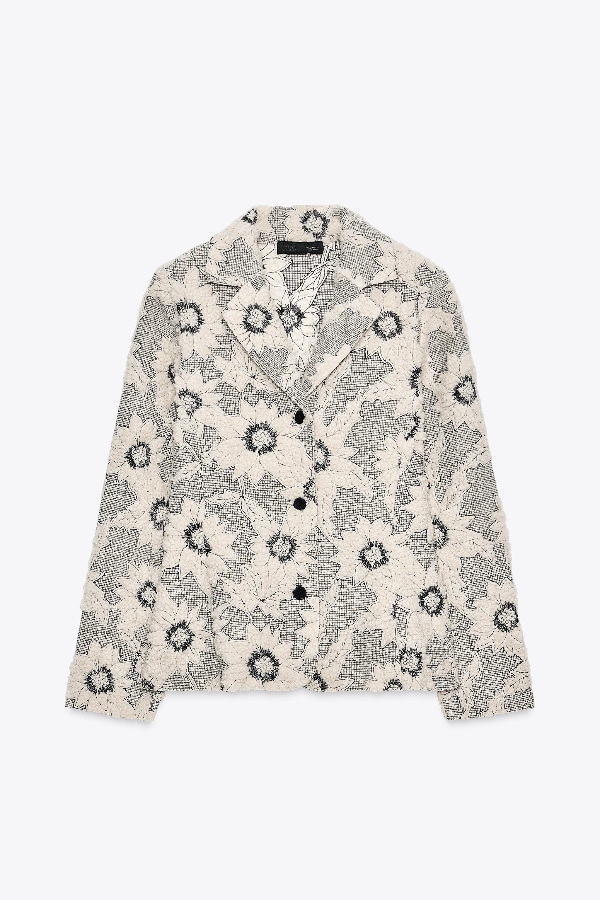 FLORAL TEXTURED BLAZER | Zara US