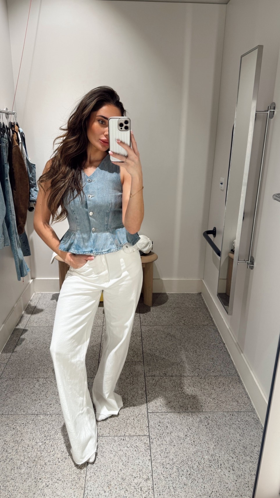 Cute little denim top and jeans combo. Perfect for spring / summer! ✨

I wear size 8 here but it’s a bit on the snug side especially if I had a bigger chest area so I’d probably size up if so  

#LTKdatenight #LTKstyletip #LTKuk