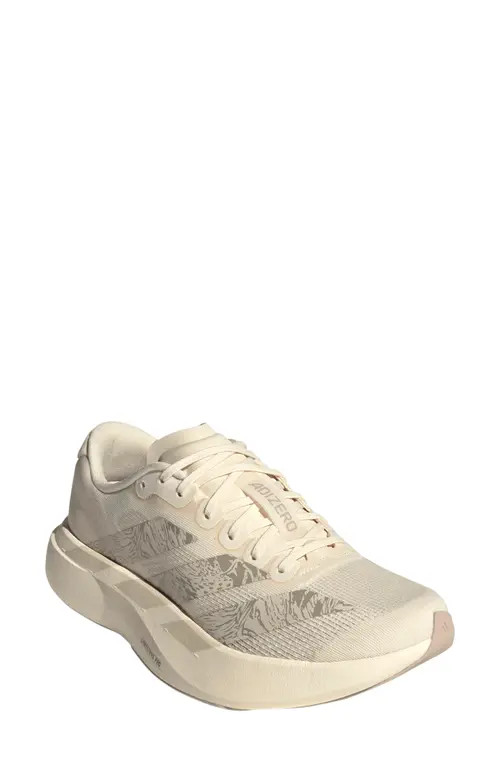 adidas Adizero Evo SL Running Shoe in Wonder White/Linen/Taupe at Nordstrom, Size 8 | Nordstrom