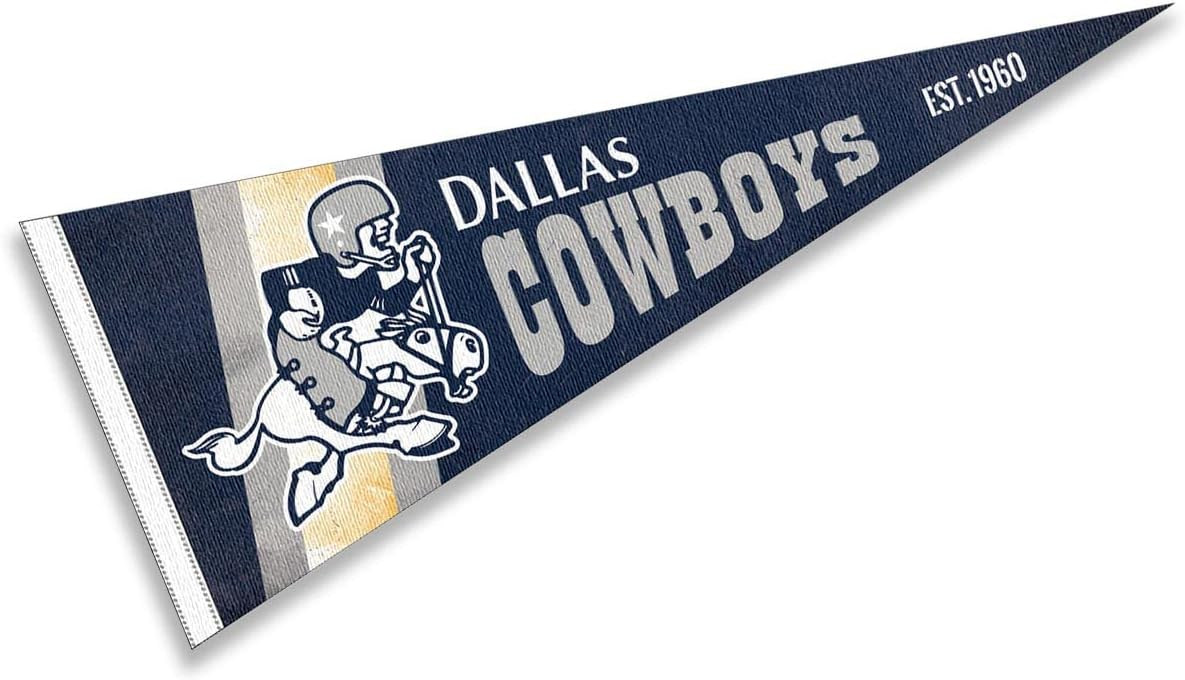 Cowboys Throwback Vintage Retro Pennant Flag | Amazon (US)
