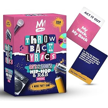 250 Cards of 90s & 2000s Hip-Hop & R&B Finish The Lyrics & Charades with A Playlist & Stickers - ... | Amazon (US)