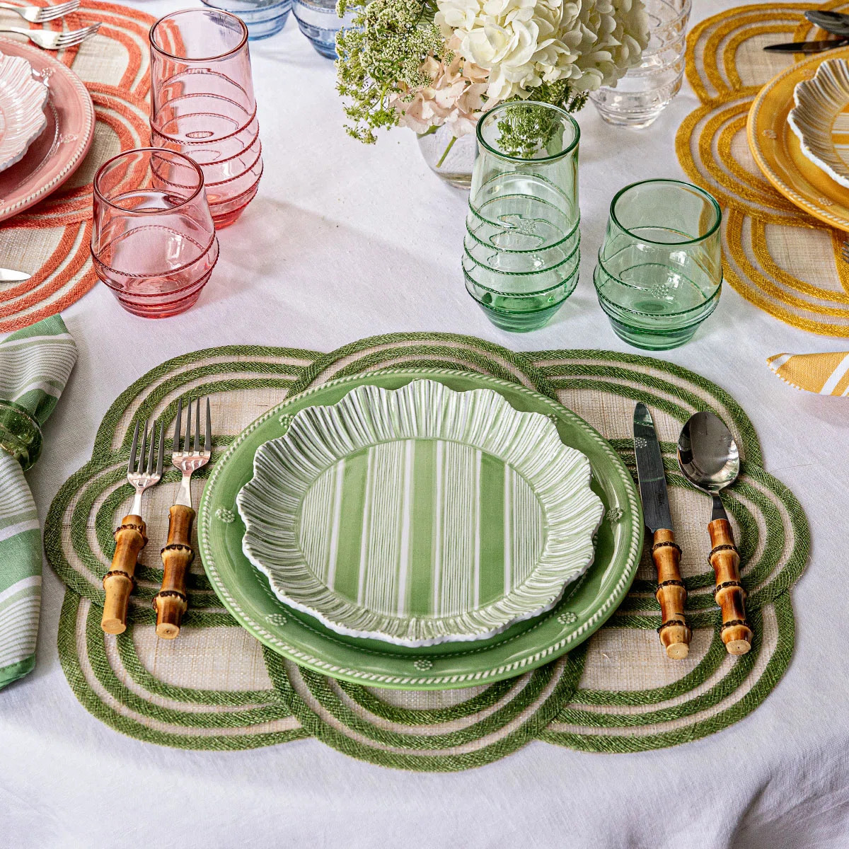 Cabana Stripe Melamine Dessert/Salad Plates (Set of 4) | Wayfair North America