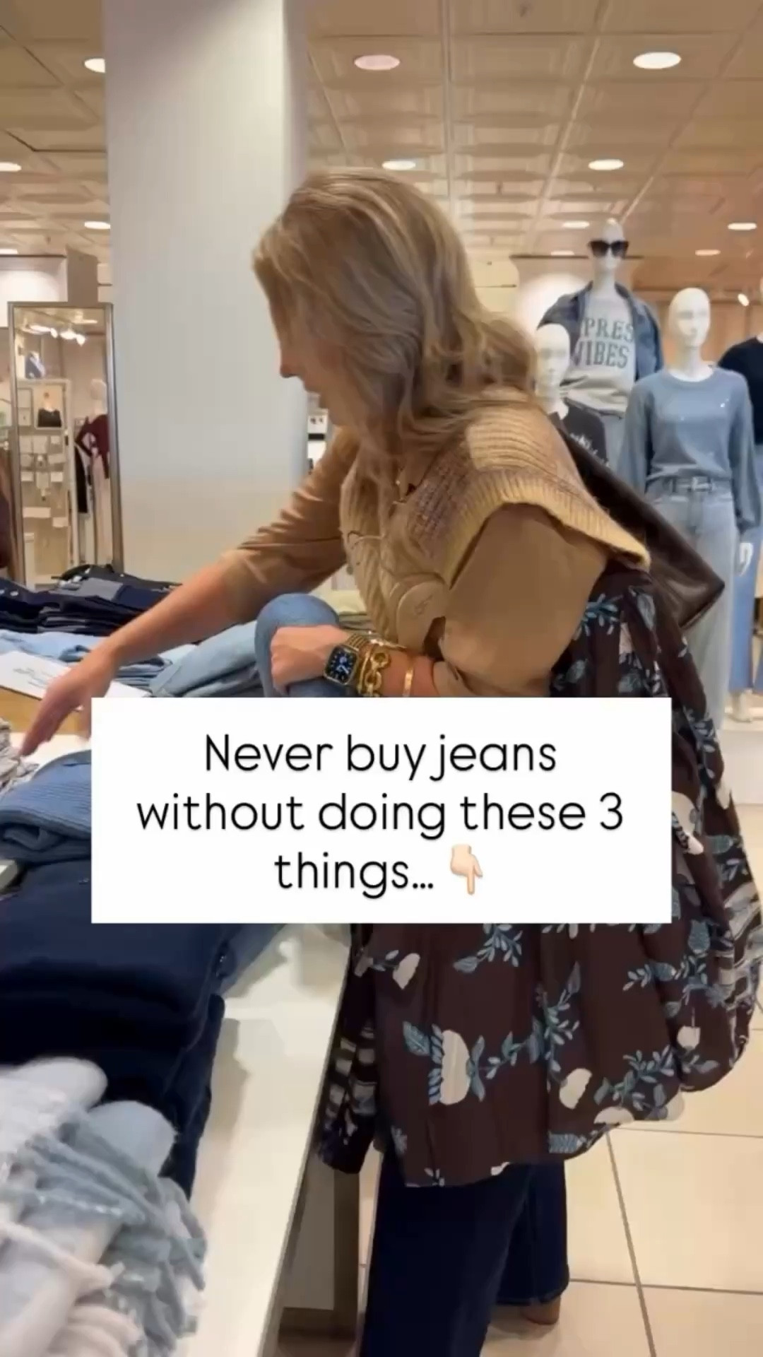 Shopping for jeans can feel like searching for a needle in a haystack 🧵—but it doesn’t have to! 

Here are the 3 things I always tell my clients before they start their search: 
1️⃣ Know your rise: High-rise? Mid-rise? Find the one that flatters your proportions. 
2️⃣ Focus on the fit at the waist and hips: A tailor can handle the rest, but these areas need to feel comfortable and supportive. 
3️⃣ Check the stretch: A good denim blend should have enough stretch to move with you but enough structure to hold its shape. 

Once you follow these, you’ll be well on your way to finding jeans that feel like they were made just for you! 💙 
Ready to ditch the guesswork? Let’s chat about personal shopping and styling services to make denim shopping effortless. 
#NeverBuyJeansWithoutDoingThis #DenimStyleMadeEasy #StyleConfidence #PersonalStyling #NashvilleStyle NashvilleStylist PersonalStylist