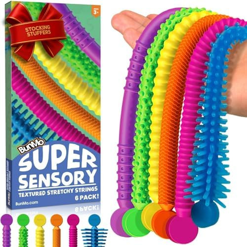 BUNMO Stocking Stuffers for Kids - Stretchy Sensory Strings - Sensory Toys for Kids - Toddler Sto... | Amazon (US)