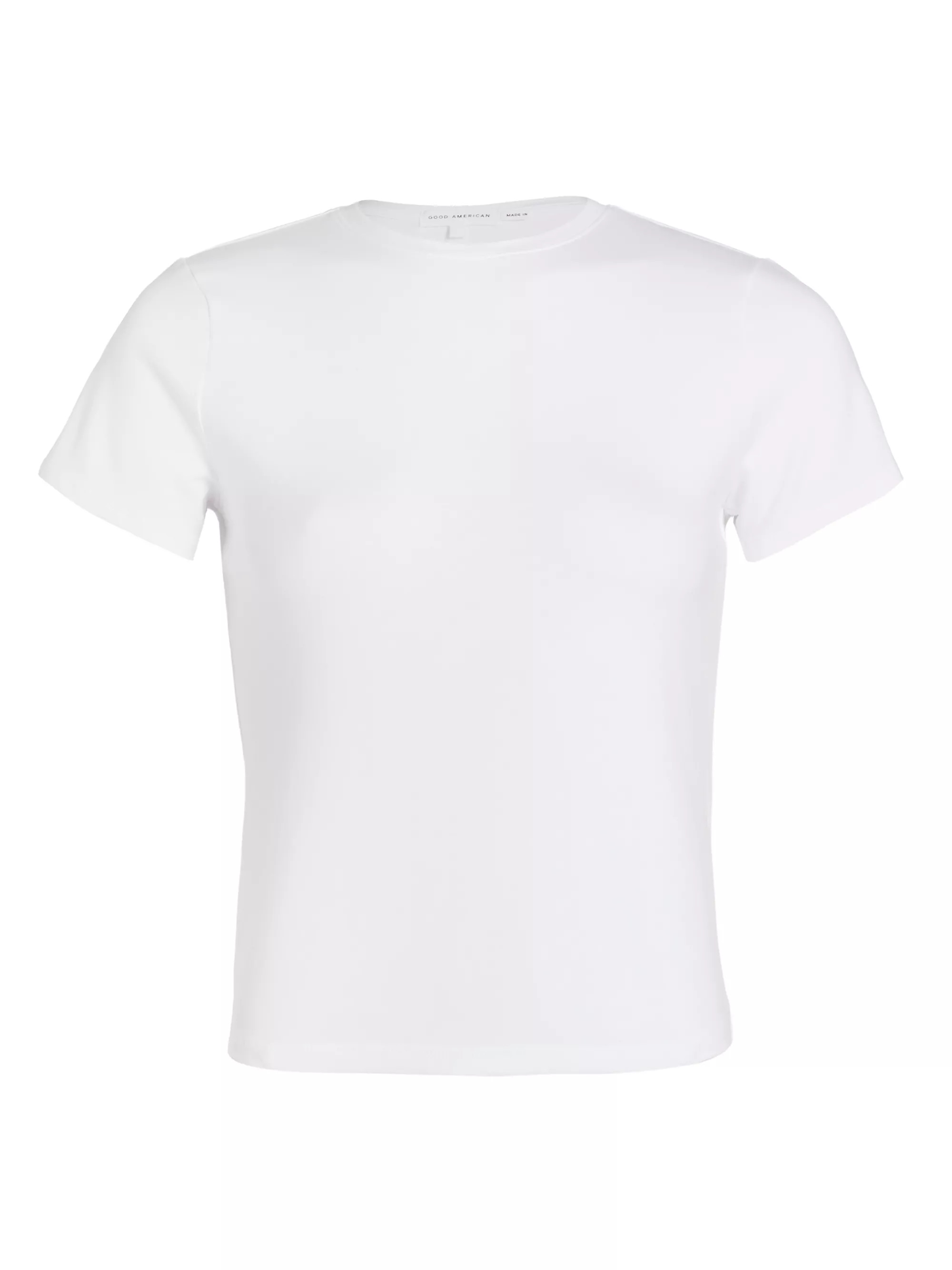 Good AmericanStretch-Cotton Baby TeeRating: 5 out of 5 stars98 | Saks Fifth Avenue