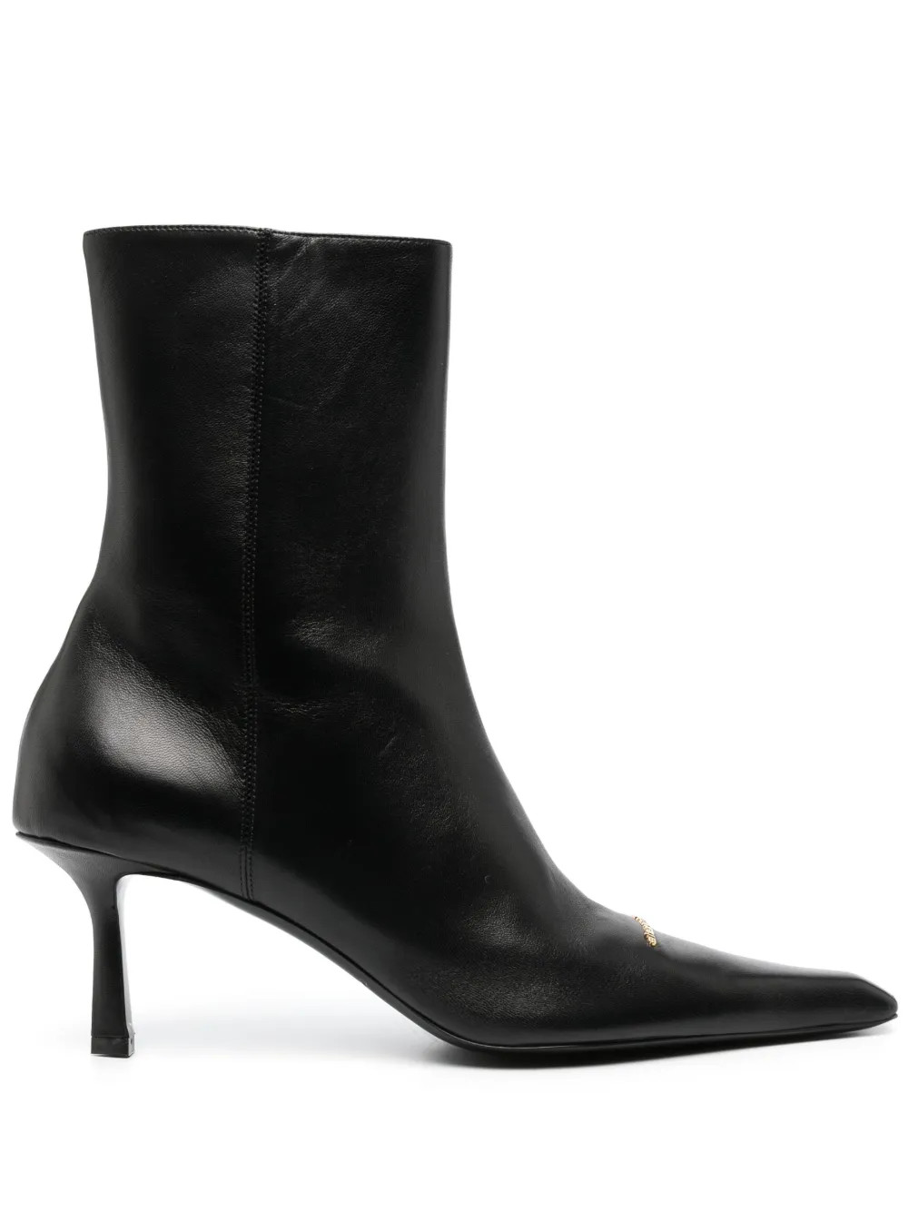 Alexander Wang Viola 77mm Leather Boots | Black | FARFETCH | Farfetch Global