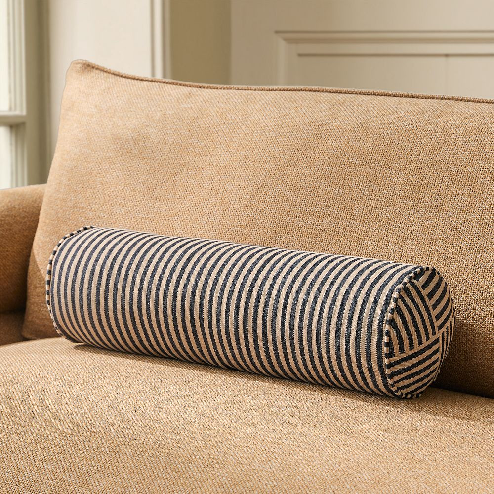 Pierce & Ward Stripe Bolster Pillow | West Elm (US)