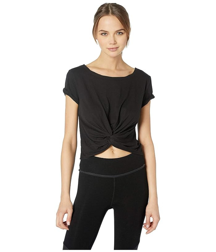 FP Movement Run in The Sun Solid Tee (Black) Women's Workout | Zappos