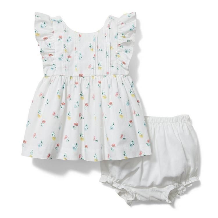 Baby Floral Ruffle Sleeve Matching Set | Janie and Jack