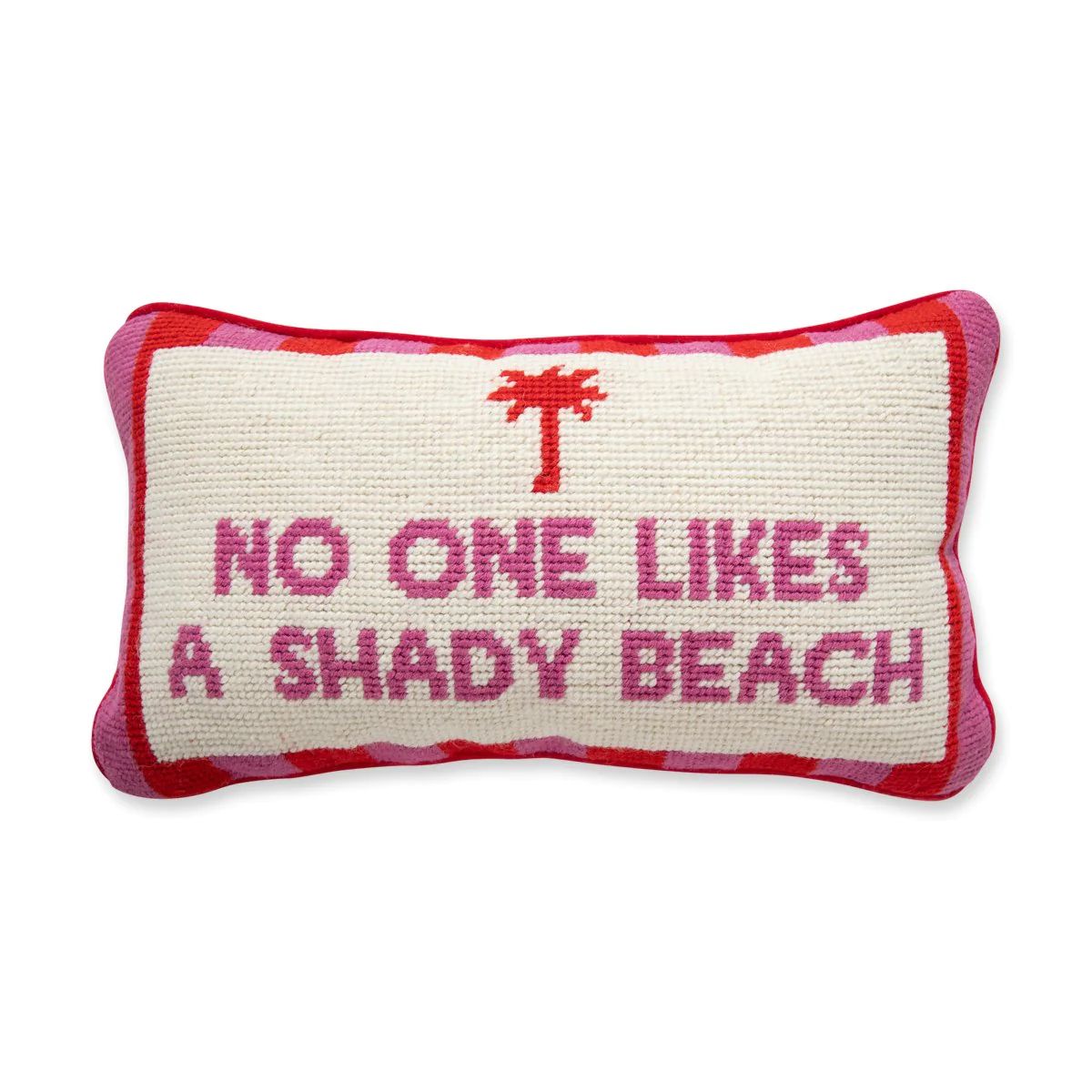 Furbish Studio - Shady Beach Needlepoint Pillow | Furbish Studio