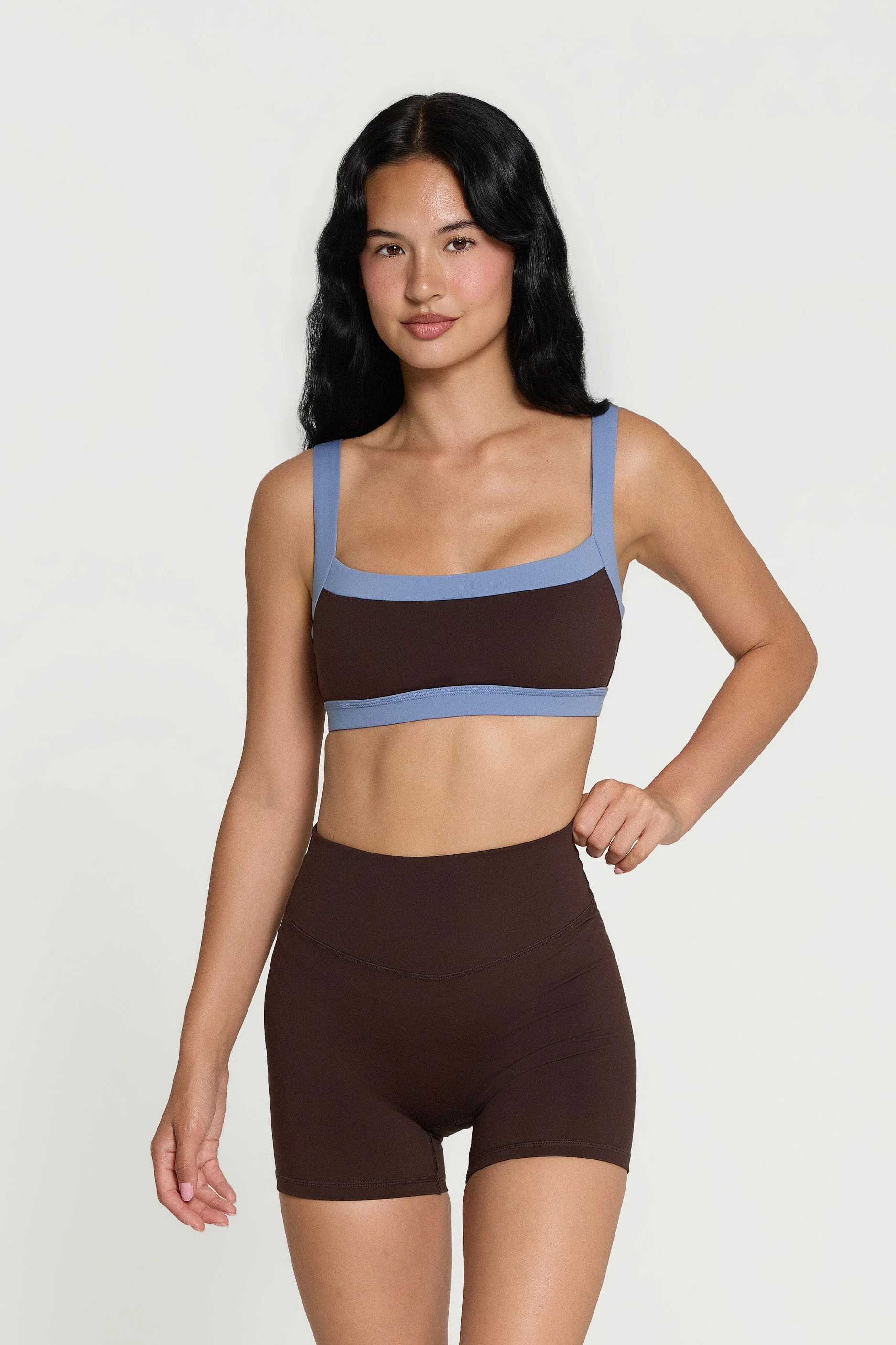 Straight Neck Bra - Espresso/Glacier | FORM
