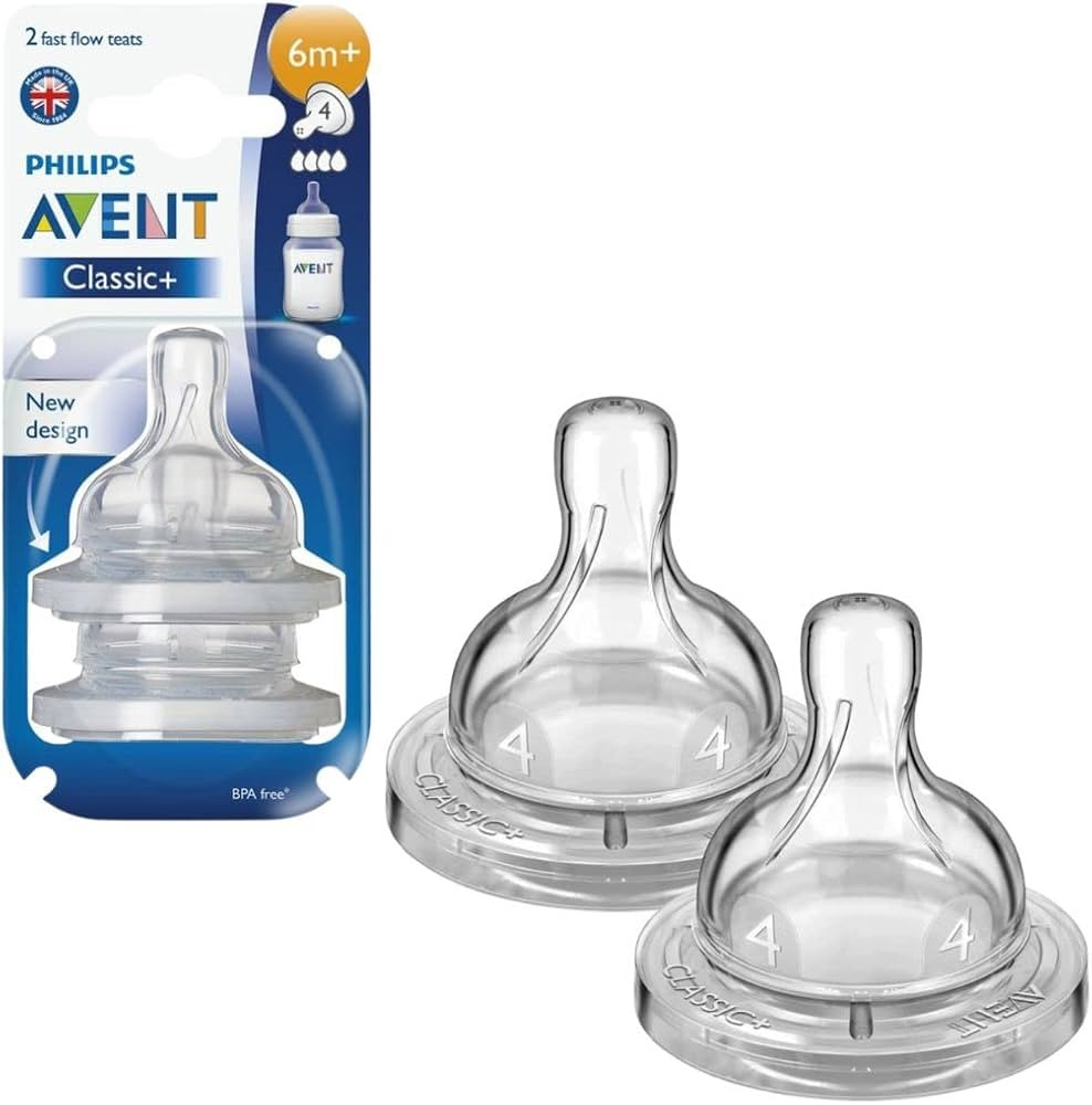 BICO DE MAMADEIRA SILICONE CLASSICA ANTI COLICA N4 +6 MESES 2 UNIDADES | Amazon (BR)