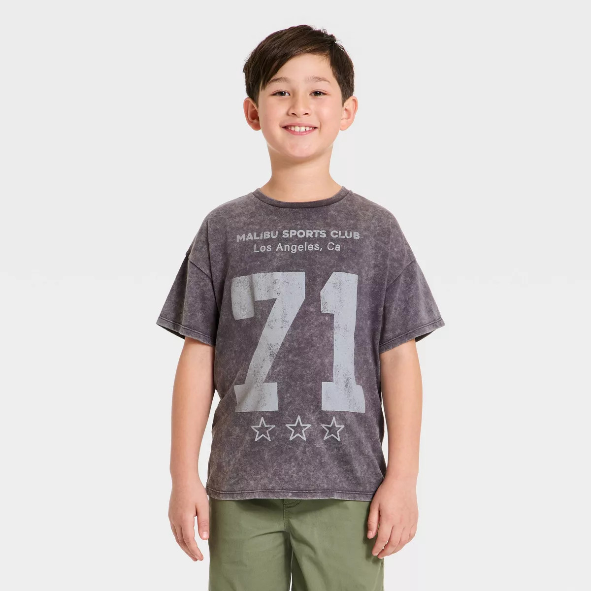 Grayson Threads Kids Boys' Oversized Graphic T-Shirt - Charcoal XS | Target