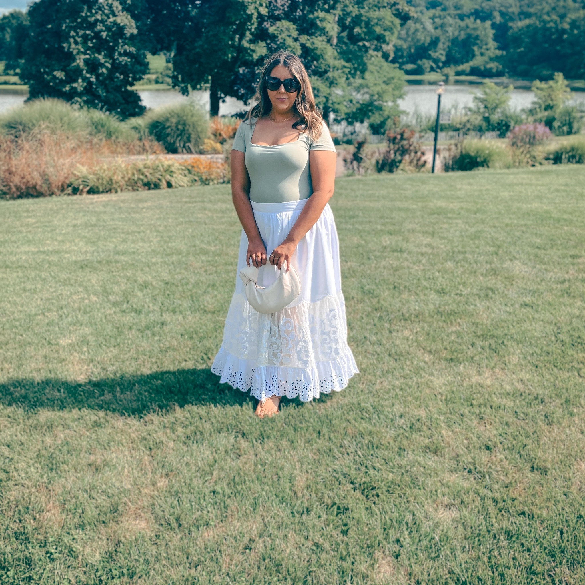 The perfect outfit for a Sip & See! This maxi skirt is on clearance and comes in two colors. 

#LTKFindsUnder100 #LTKSaleAlert #LTKMidsize