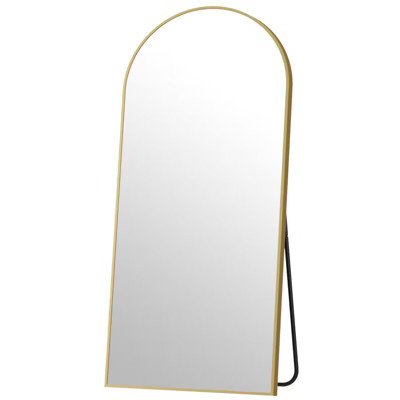 BEAUTYPEAK Arched Metal Framed Full Length Mirror 34"x76",Gold | Target